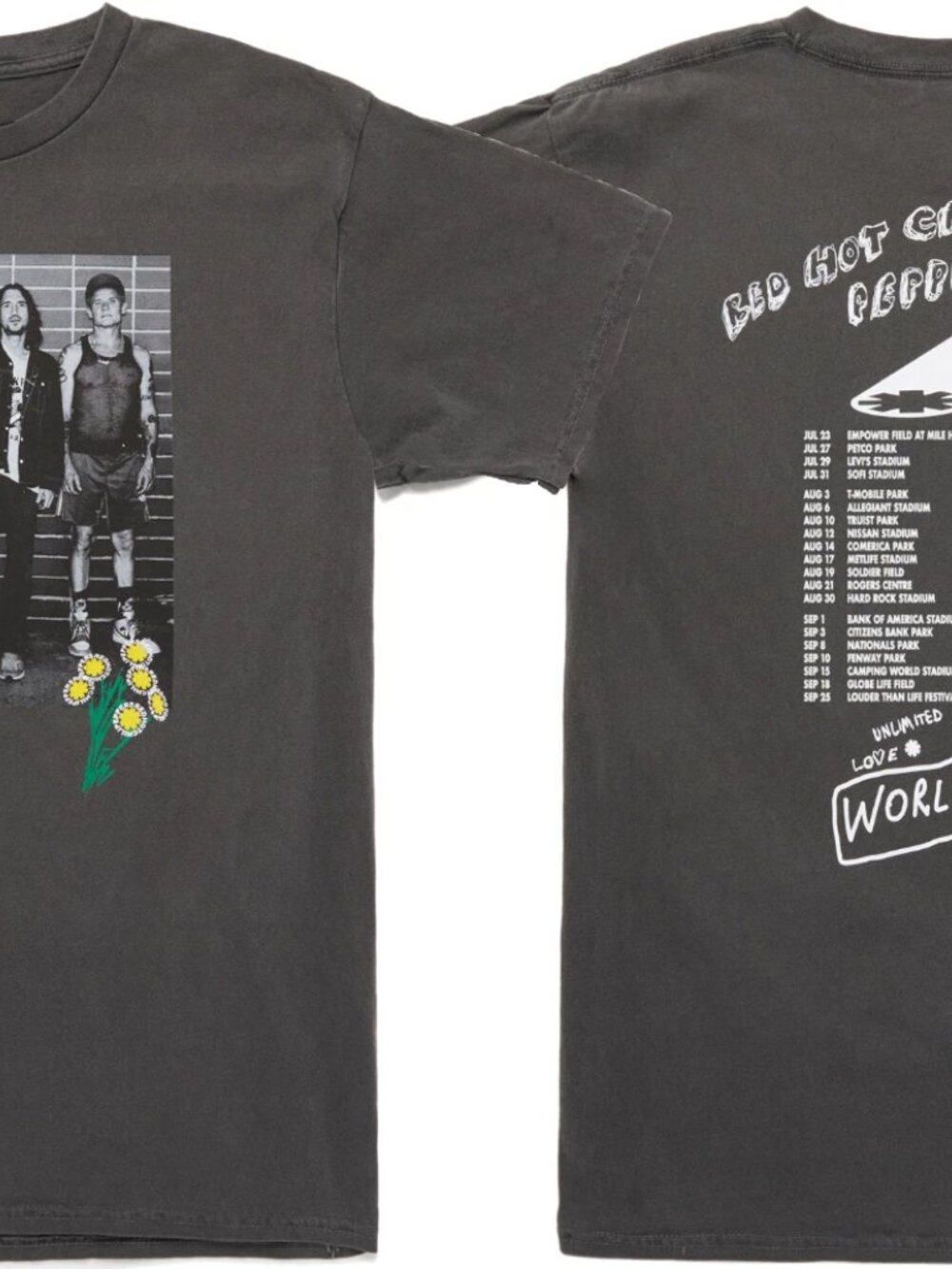 Band Tee Red Hot Chli Peppers T-Shirt Unlimited Love World Tour 2022-2023